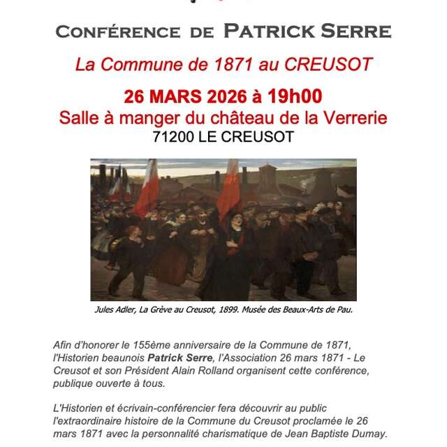 Conférence sur la Commune de 1871 au Creusot