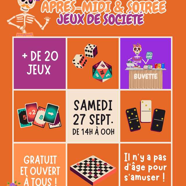 Après-midi & soirée jeux de société