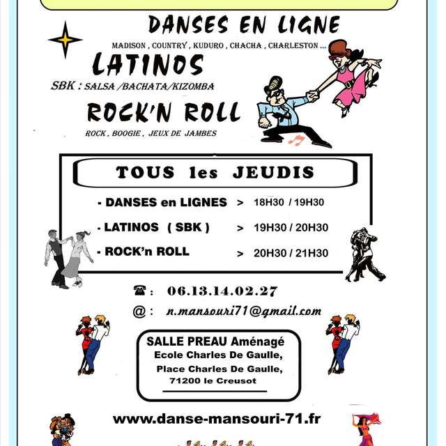 Porte ouverte, cours de danse, essai gratuit