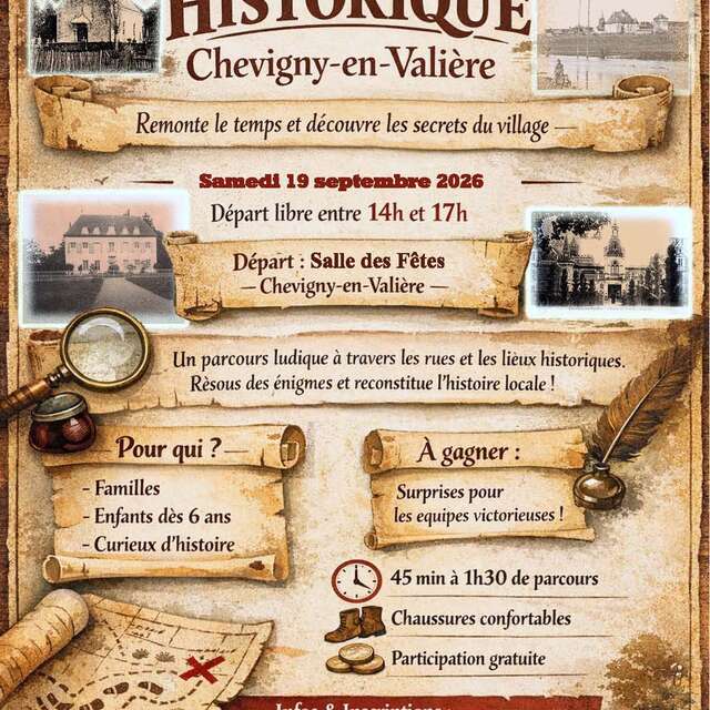 Jeu de piste historique à Chevigny-en-Valière