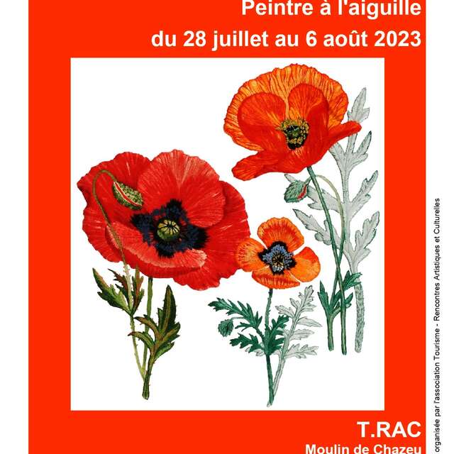 Exposition d' Annick DELIVEYNE, peintre à l'aiguille