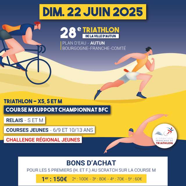 28ème triathlon de la ville d'Autun