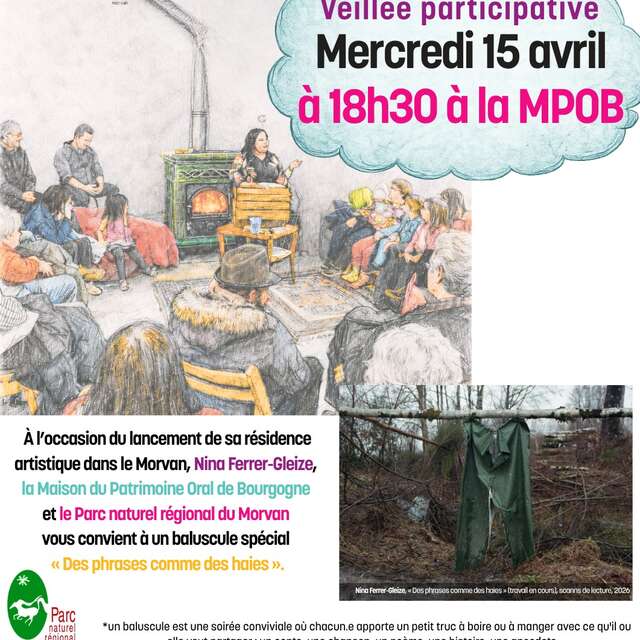 Baluscule - veillée participative « Des phrases comme des haies »