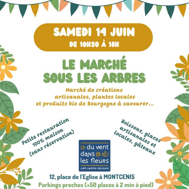 Le marché sous les arbres
