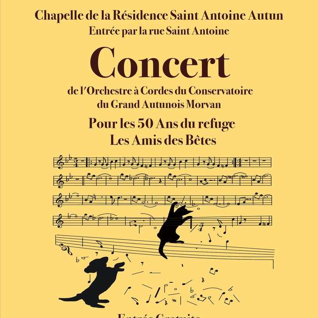 Concert pour les 50 ans du refuge les Amis des Bêtes