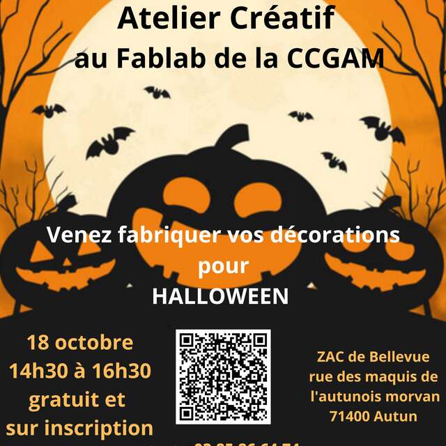 Atelier créatif Halloween au Fablab de Bellevue