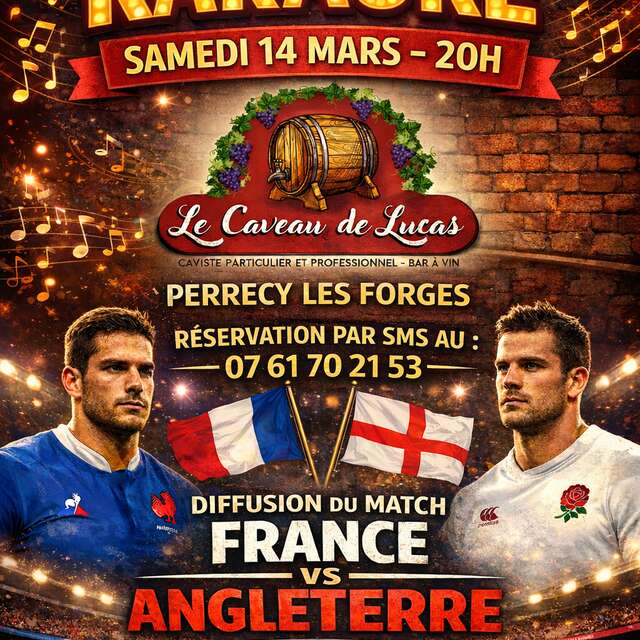 Soirée karaoke et diffusion du match France-Angleterre