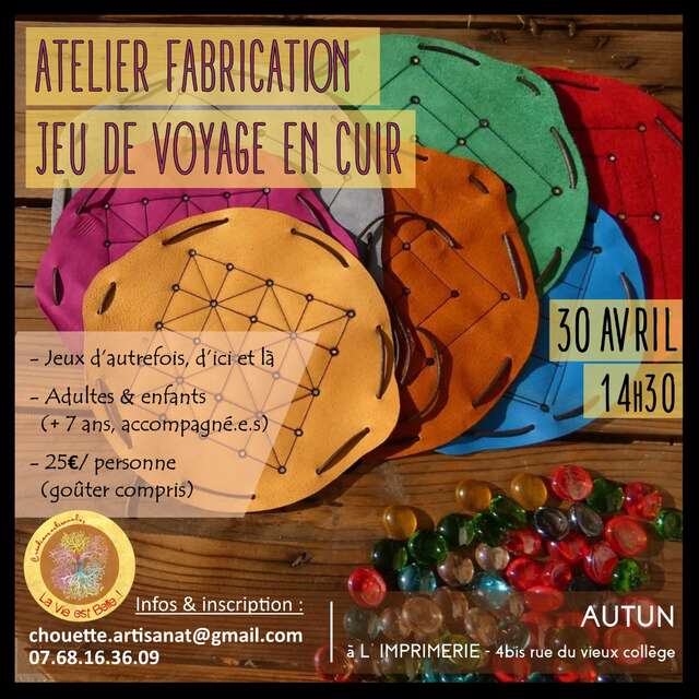 Atelier fabrication de jeu en cuir