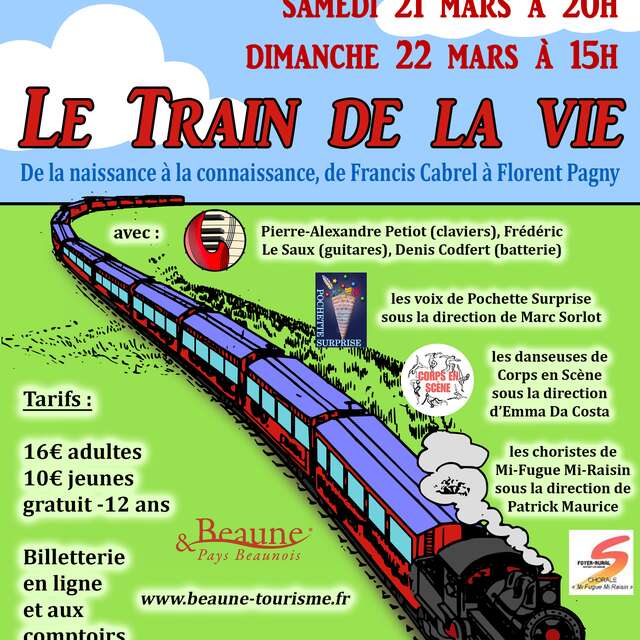 Comédie Musicale « Le train de la vie, de Francis Cabrel à Florent Pagny »