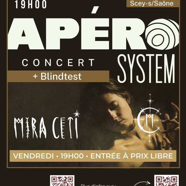 Apéro System : Blindtest + concert Mira Ceti