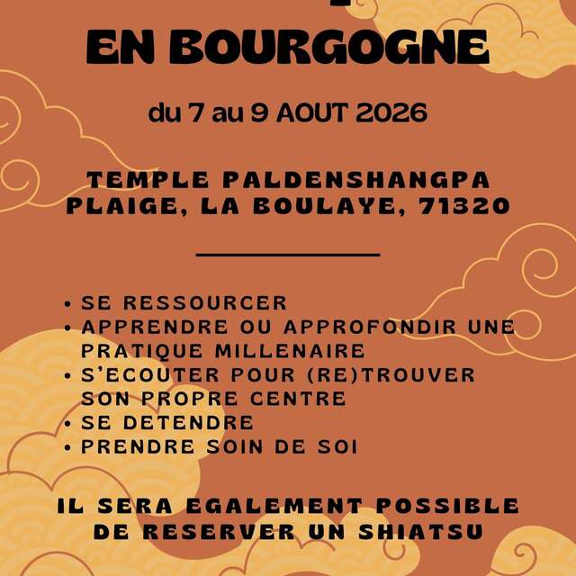 Stage de Qi gong (Yi Yin Fa, Dao Yin Fa, Étirements des méridiens) et séances de Shiatsu