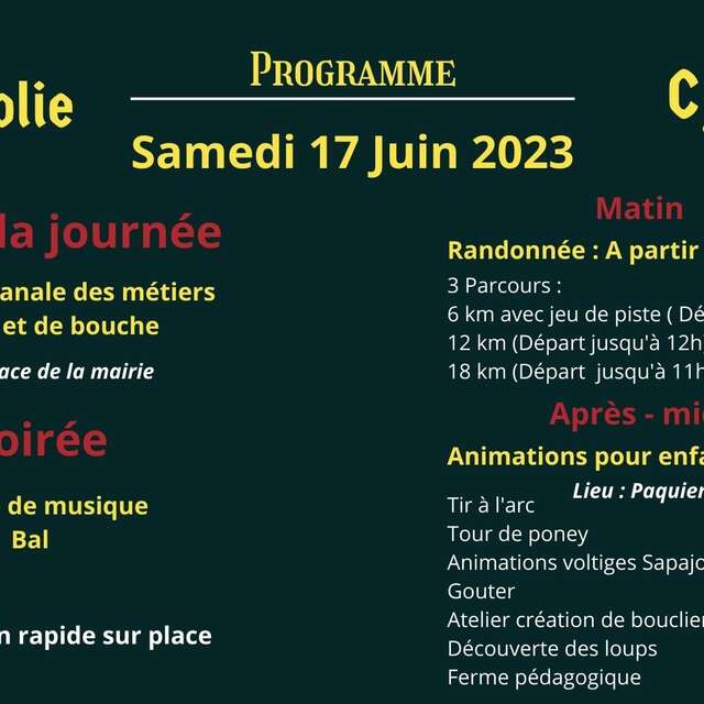 Fête de la Folie 2023  à Couches