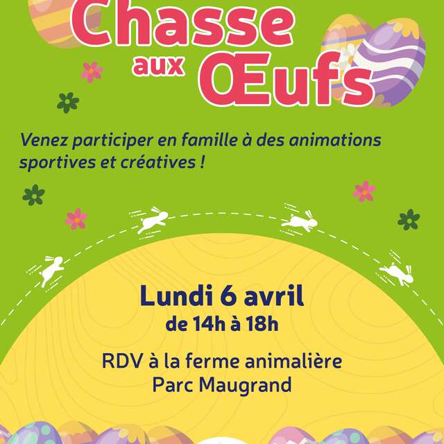 Chasse aux œufs au parc Maugrand
