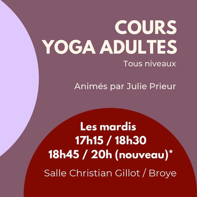 Cours collectif - Yoga Adultes