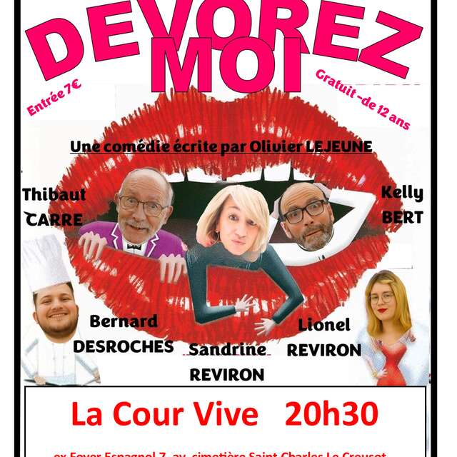 Représentation de théâtre : "Dévorez-moi" par la troupe Interlude