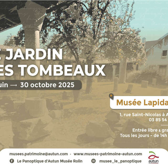 Exposition au musée lapidaire : le jardin des tombeaux