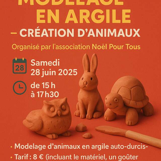Atelier créatif Modelage d'argile autodurcissante