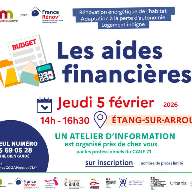 Atelier d'information : les aides financières pour la rénovation du logement