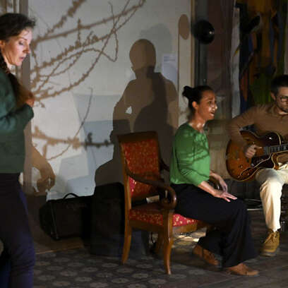 Performance "Verdire" par le collectif Orties - Biennale d'Autun