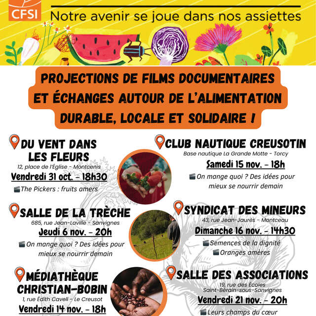 Festival Alimenterre 2025 - On mange quoi ? Des idées pour mieux se nourrir demain