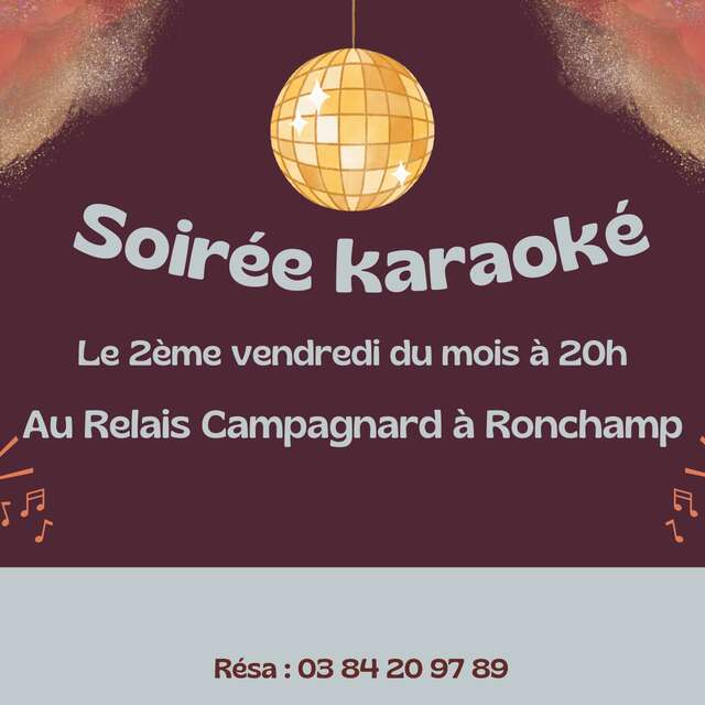 Soirée karaoké au Relais Campagnard à Ronchamp