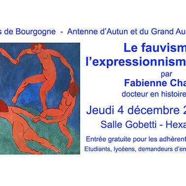 Conférence : Le fauvisme et l'expressionnisme allemand par Mme F. Chaullet, Docteur en histoire de l'art.