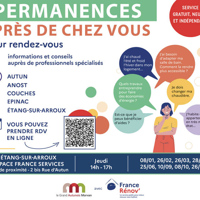 Permanences et conseils pour vos projets de rénovation
