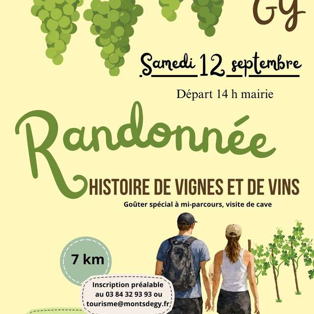 Randonnée "Histoire de vignes et de vins"