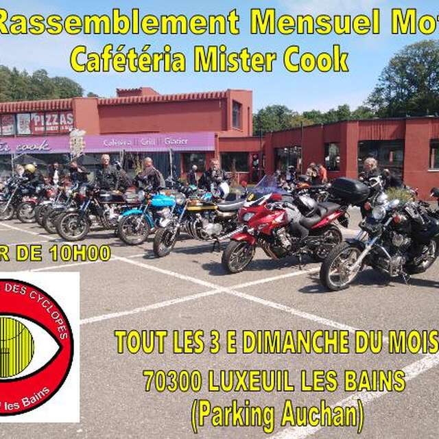 Rassemblement mensuel de moto