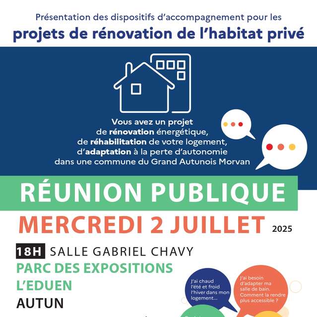 Réunion publique habitat privé