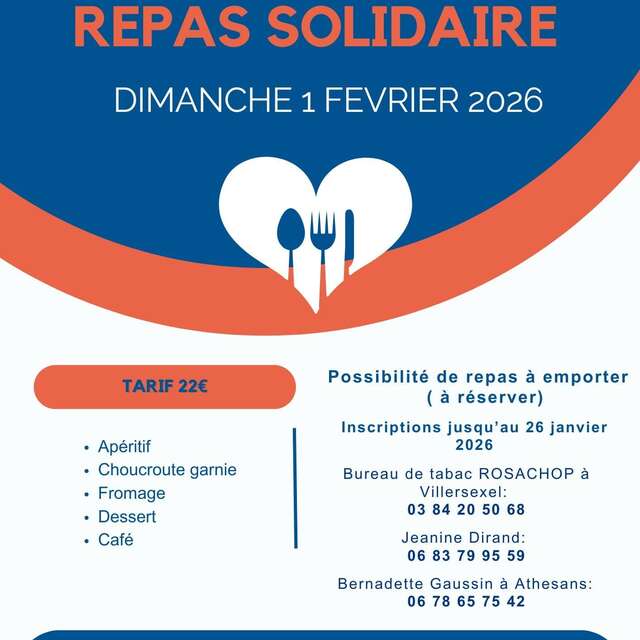Repas du secours catholique