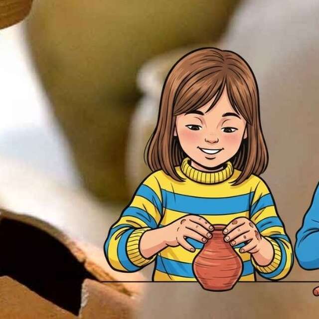 Atelier "terre à terre" pour les enfants à Bibracte