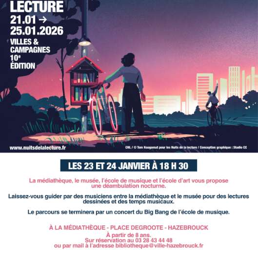 Nuits de la lecture ville & campagne 10ème édition à Hazebrouck