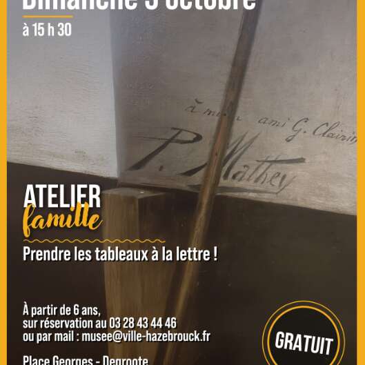 Atelier famille au Musée des Augustins à Hazebrouck