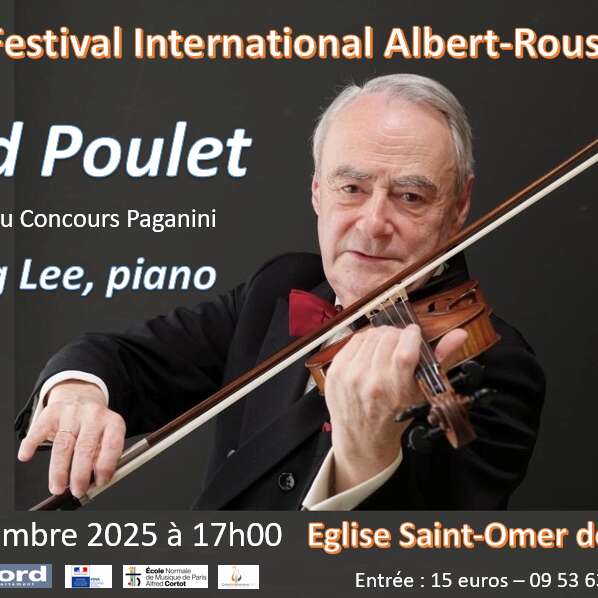 Festival Internationnal Albert-Roussel : concert à Bavinchove avec Gérard Poulet.