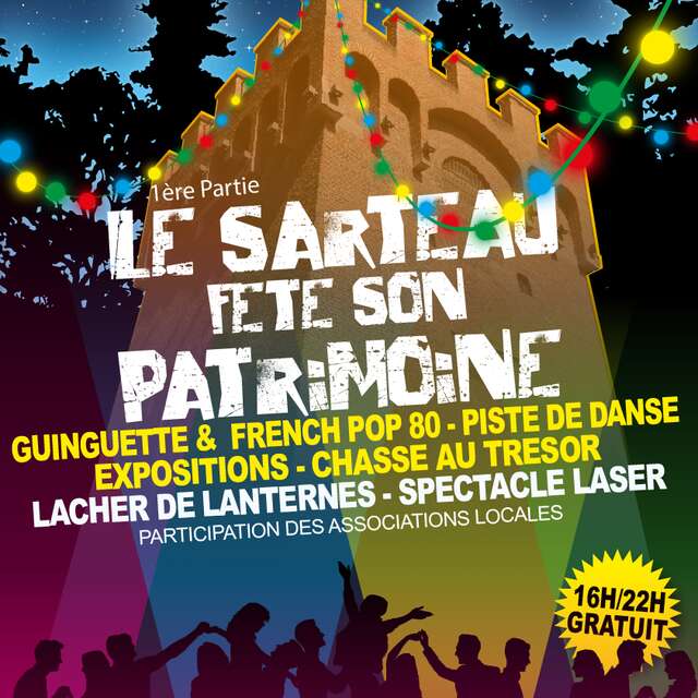 Journées du Patrimoine spectacle laser Le Sarteau
