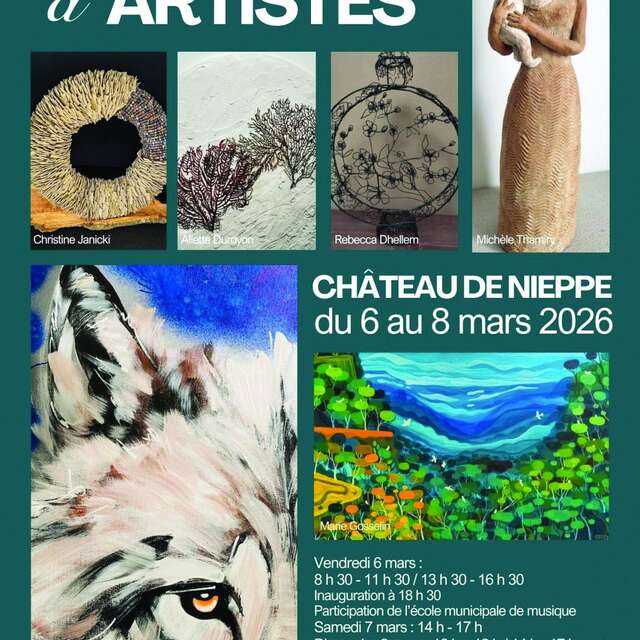 Exposition d'artistes au château de Nieppe