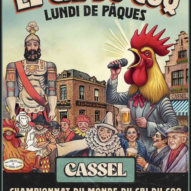 Championnat du monde du cri du coq à Cassel