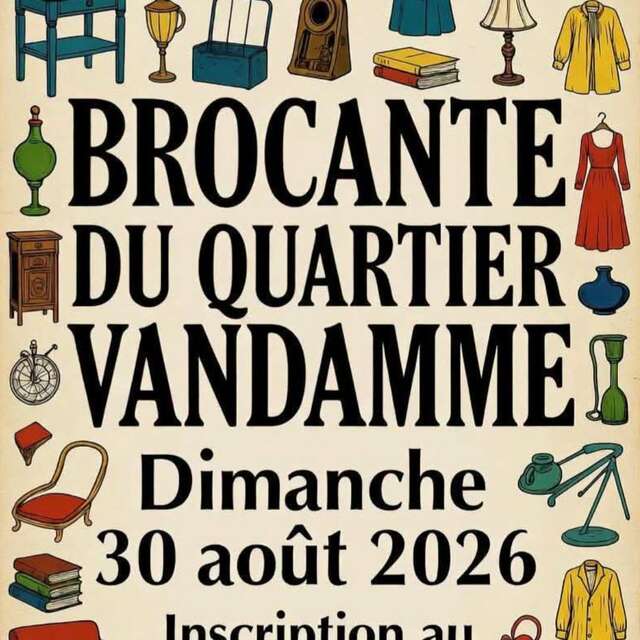 Brocante du quartier Vandamme à Cassel