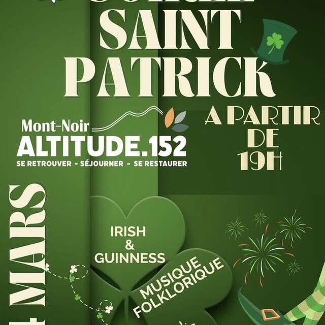 Soirée Saint-Patrick au Mont-Noir chez Altitude 152
