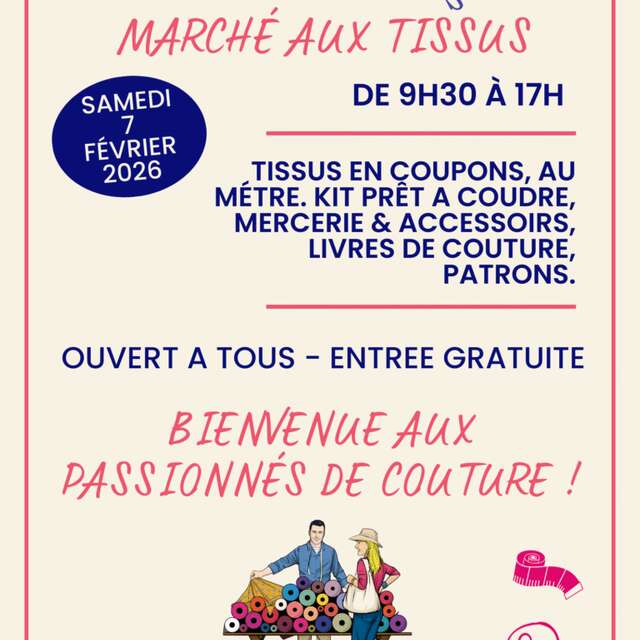 Marché aux tissus à Anzin