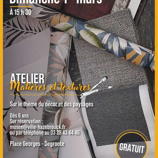 Atelier vacances au musée des Augustins: Matières et textures