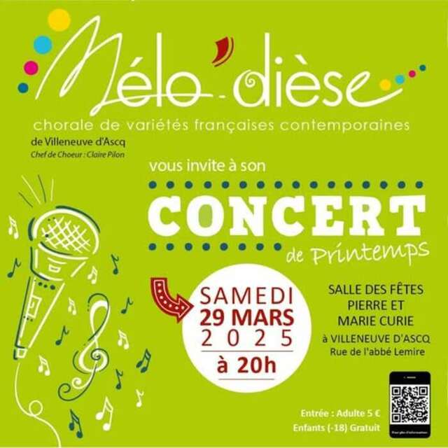 Concert de printemps – La chorale Mélo'dièse en spectacle