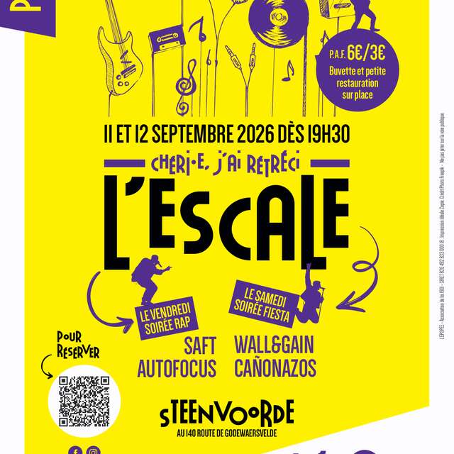 Festival: "Chéri.e, j'ai rétréci l'Escale !" à Steenvoorde