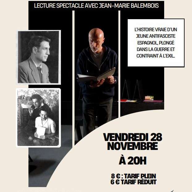 Lecture spectacle "Sans feu" à la MJC