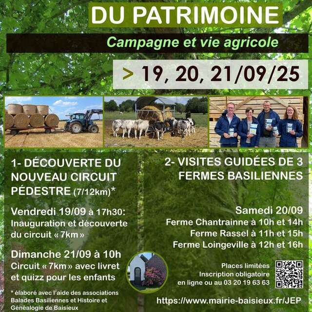 Inauguration du nouveau circuit piétonnier et visites de 3 fermes basiliennes