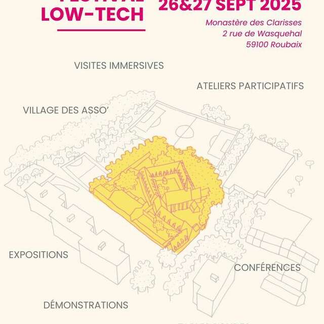 Festival Low-tech à Roubaix, 26&27 septembre 2025, Monastère des Clarisses