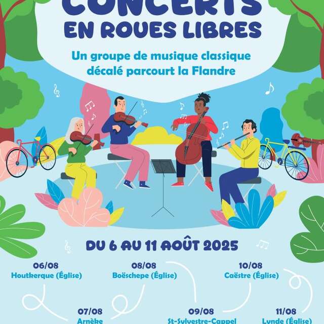 Concert en roues libres à Boeschèpe
