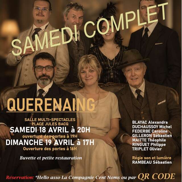 Théâtre : " La compagnie Cent Noms présente Monsieur Chasse !" à Querenaing