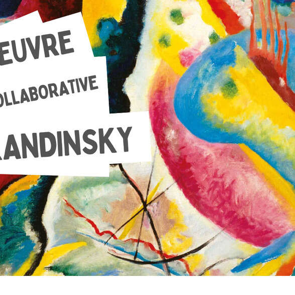 Œuvre collaborative à la manière de Kandinsky du 3 au 31 mars